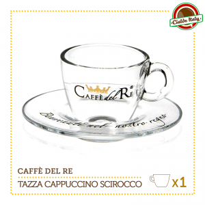 1 Tazza Tazzina Cappuccino Tè con piattino Scirocco Caffè Del Re