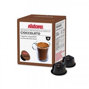 10 Capsule Ristora Cioccolato compatibili Dolce Gusto Nescafè 