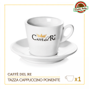 1 Tazza Tazzina Cappuccino Tè con piattino Ponente Caffè Del Re
