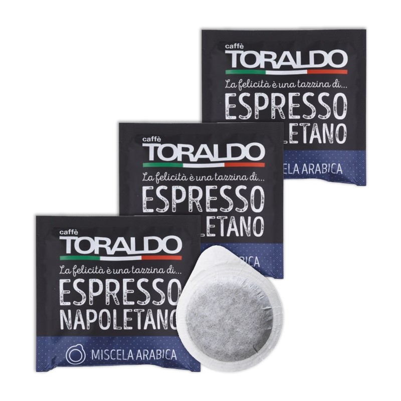 Toraldo Cialde 150 Caffè Miscela Arabica in filtro carta ESE 44mm